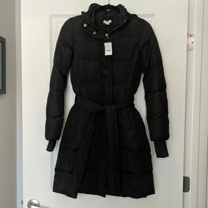 J. Crew Belted Puffer NWT